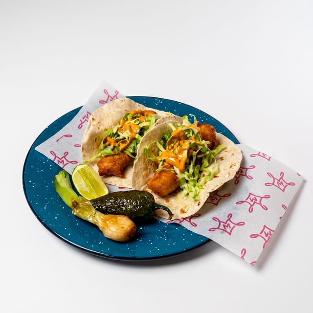 Que Sube Que Baja Fish Tacos.